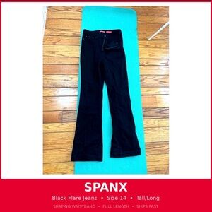 SPANX Black Flare & Wide Leg Jeans